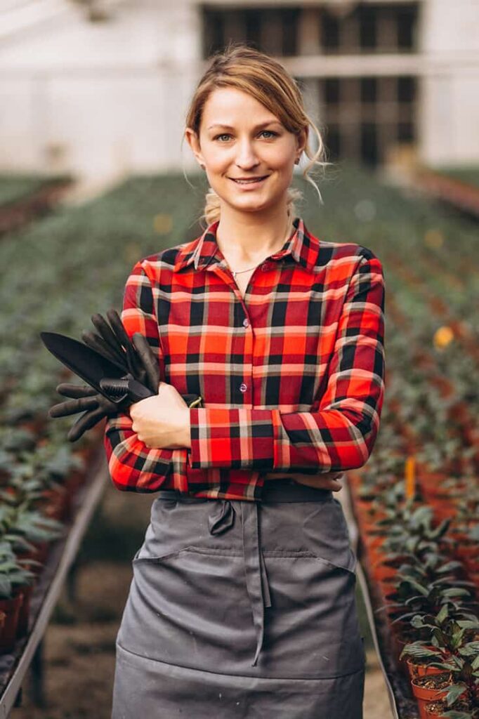 Female farmer and small business owner